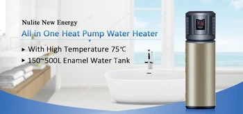 Air Source Heat Pump Water Heater R134A R290 Heat Pump All in One 150l 200l 300l Heat Pump Air Water