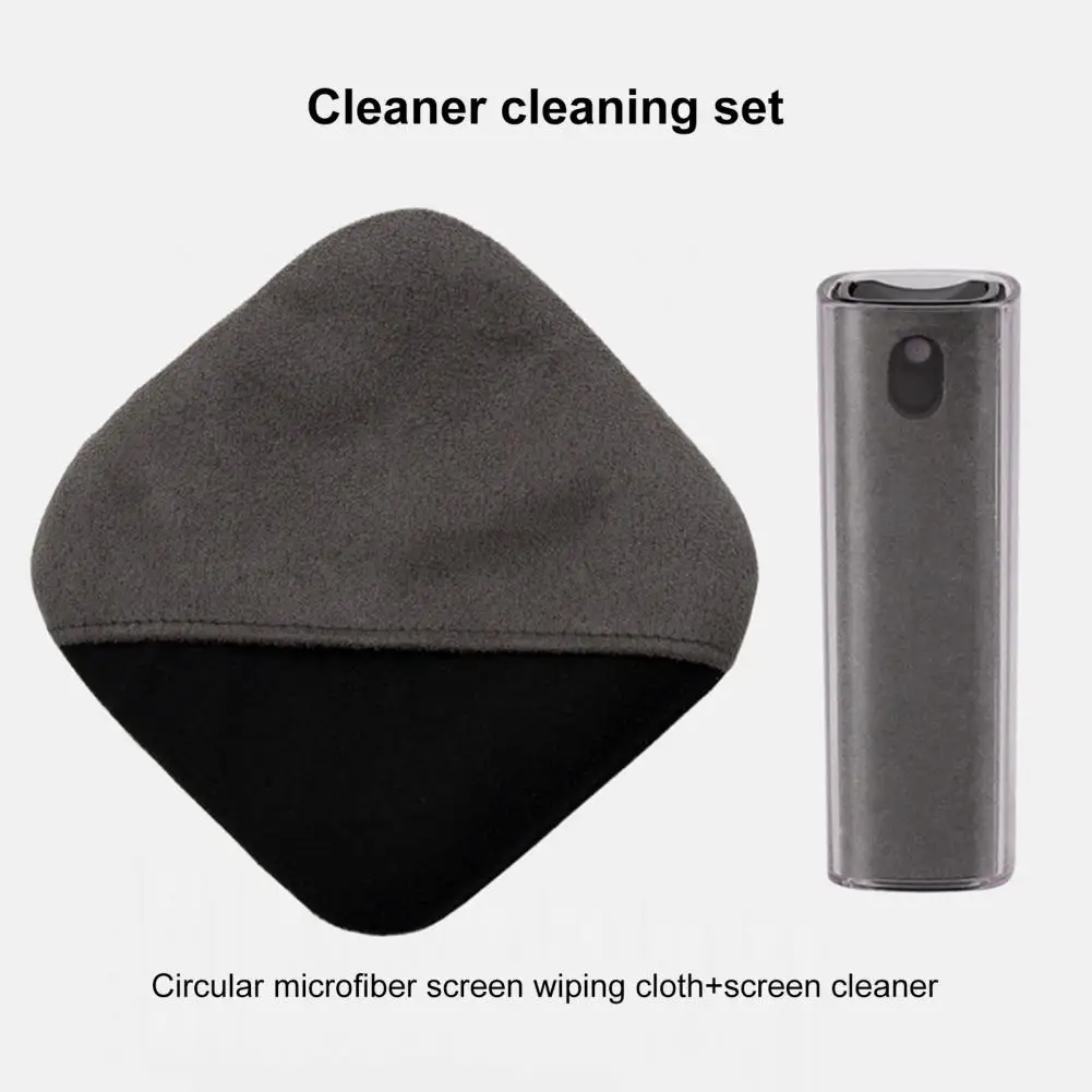

Wrinkle-resistant Wiping Cloth Microfiber Screen Cleaner Cloth for Phone Tablet Computer Car Portable Round for Multi-media