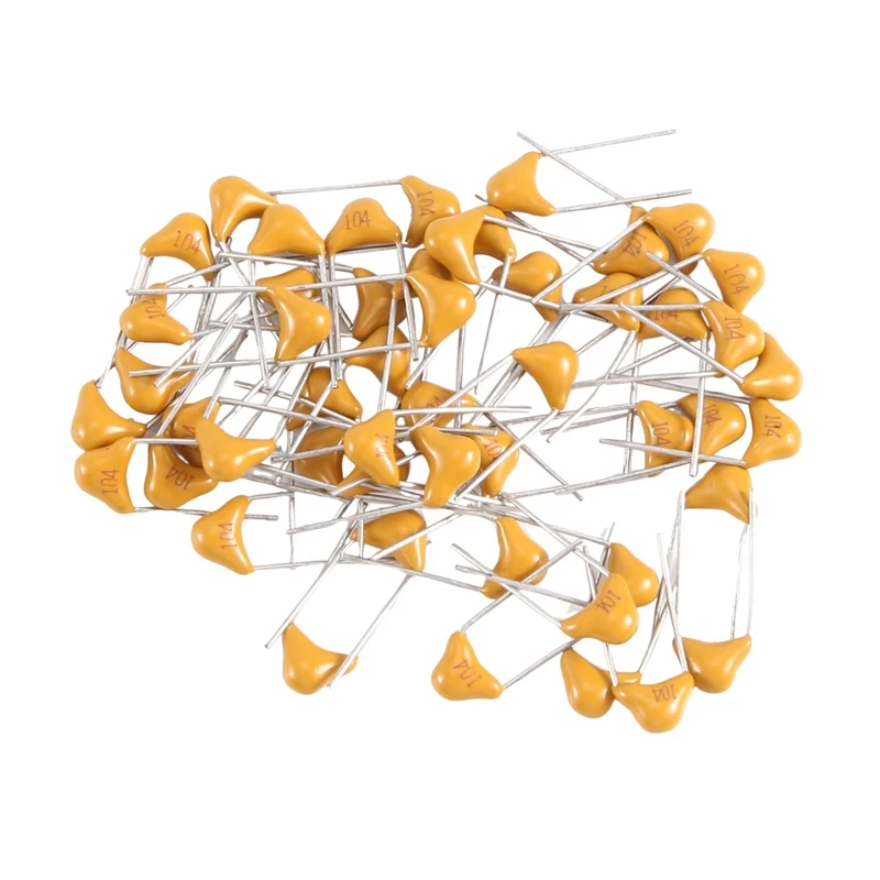 

50PC Monolithic Capacitor 104 50V 100NF 5.08Mm Multilayer Ceramic Capacitor Easy Install Easy To Use