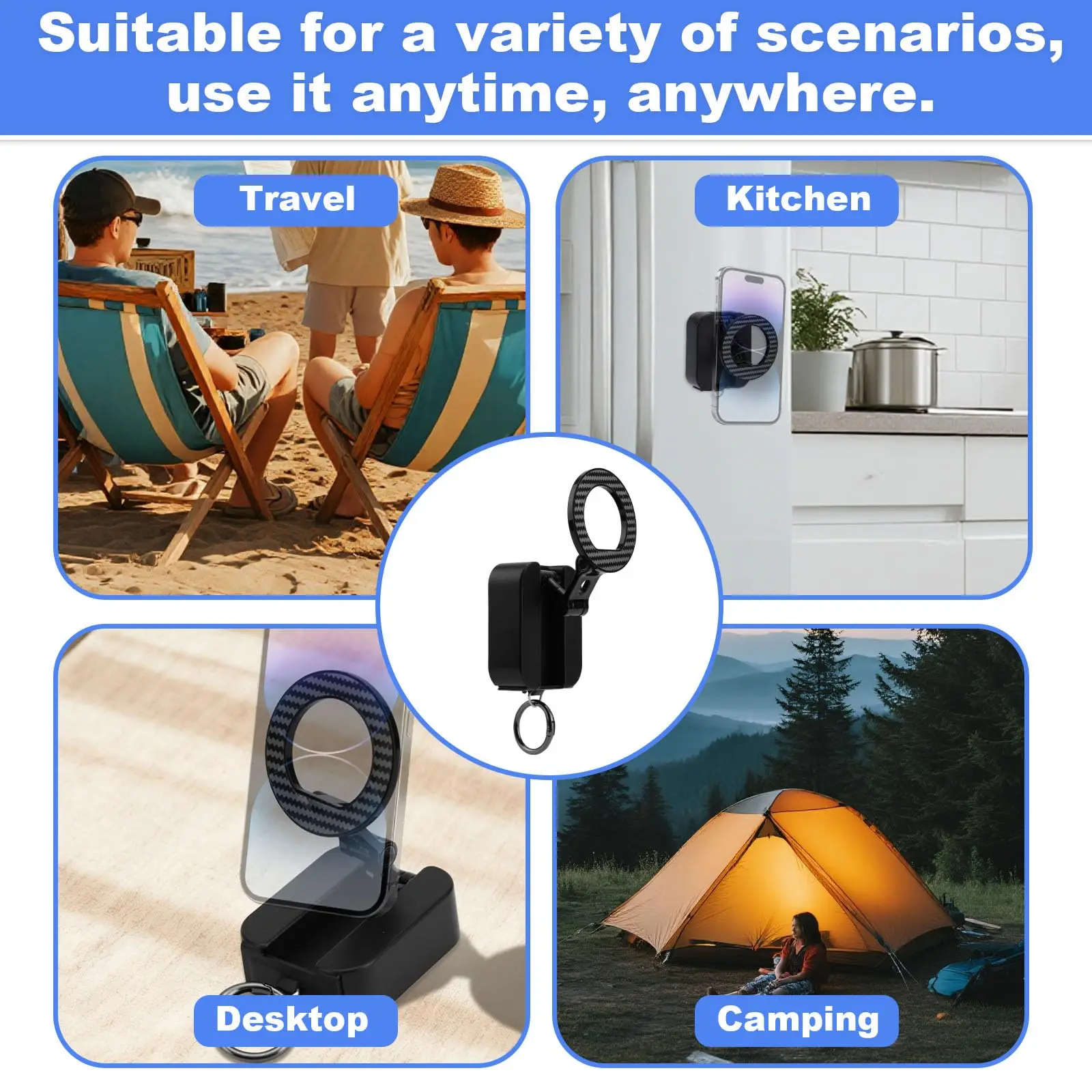 Compact Foldable Magnetic Phone Stand