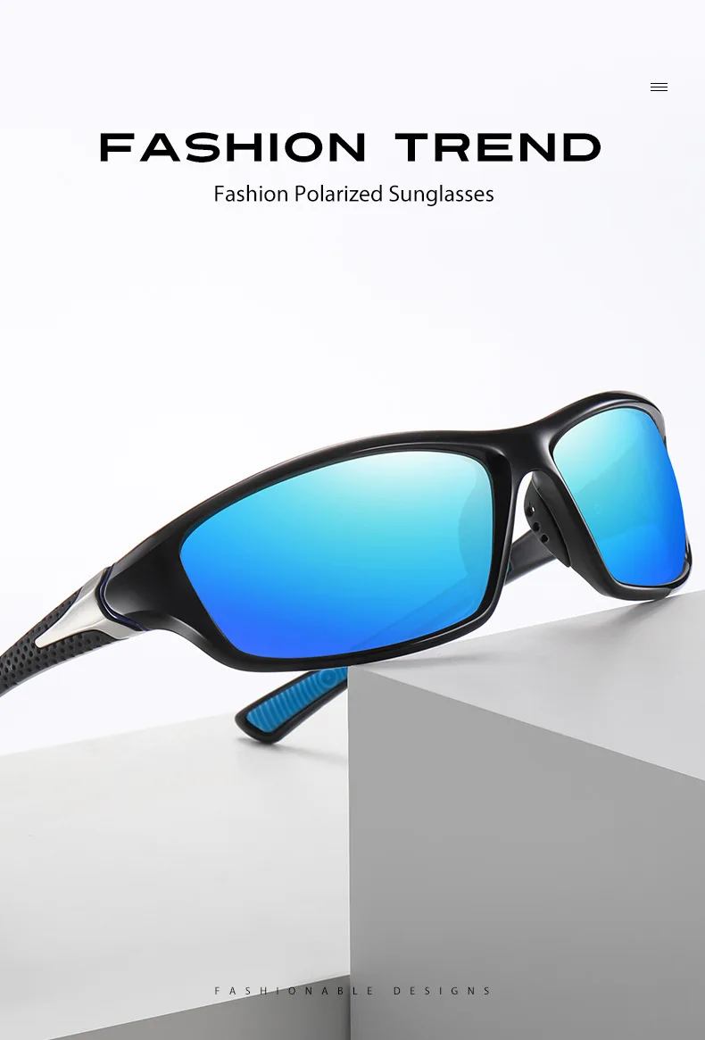 VCKA Motion Myopie Polarisierte Männer Fahren Sonnenbrille Bunte Gläser -0,5 bis -6,0 Rezept TR90 Frauen Gläser UV400 Brillen – Detail 1
