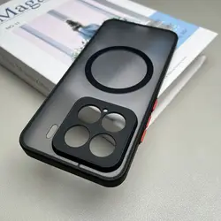 Ultra Durable Matte Magnetic Hard Case Back Cover for Mi 15 (Black)