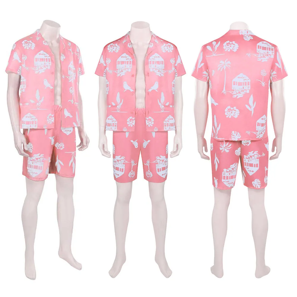 

Ken Cosplay Costume Shirt Shorts Babier Boyfriend Fashion Beachwear Outfits Halloween Carnival Party Boy Men Adult Disguise Suit