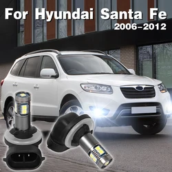 LED Front Fog Lamp Car Light Blub For Hyundai Santa Fe SantaFe 2006 2007 2008 2009 2010 2011 2012 Accessories