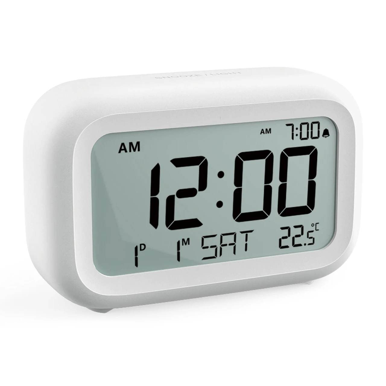 LCDDigitalAlarmClockElectronicDisplaySnoozeCalendarTemperature