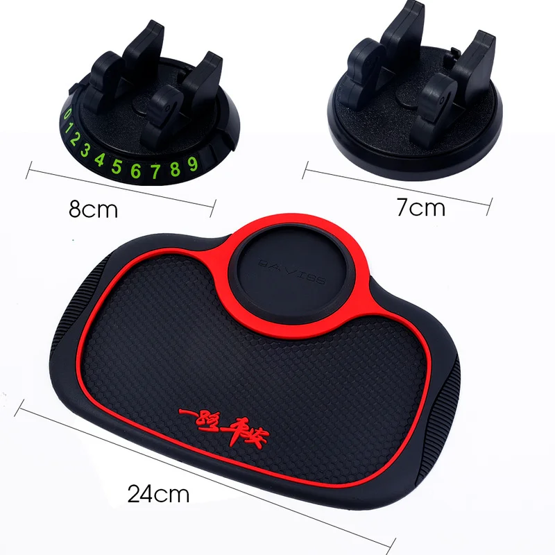 Multi-Functional Car Anti-Slip Silicone Dashboard Auto Pad Phone Holder Non Slip Sticky Anti Slide Dash Phone Mount