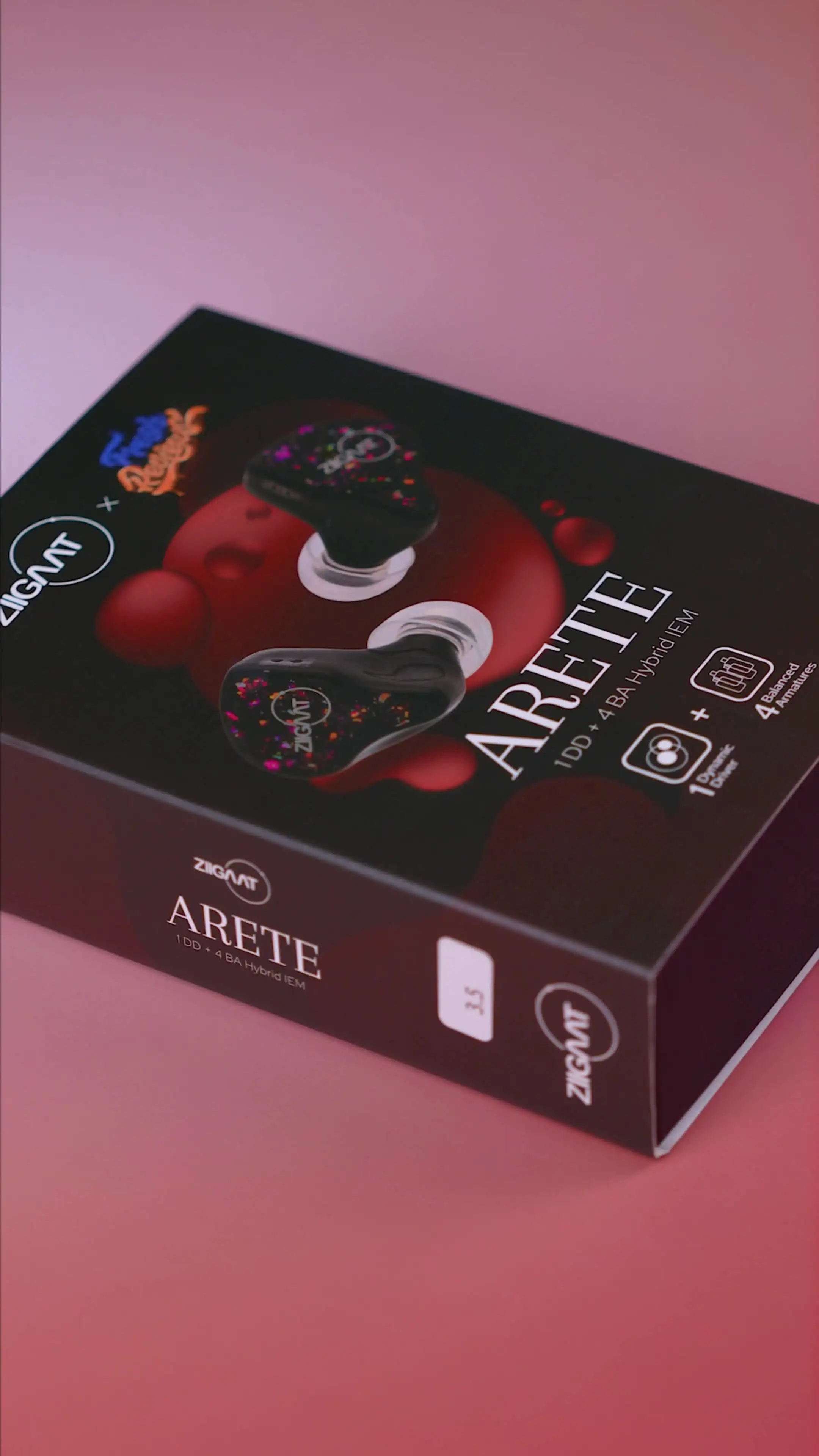 Linsoul ZiiGaat x Recenanças frescas Arete 1DD + 4BA Híbrido IEM