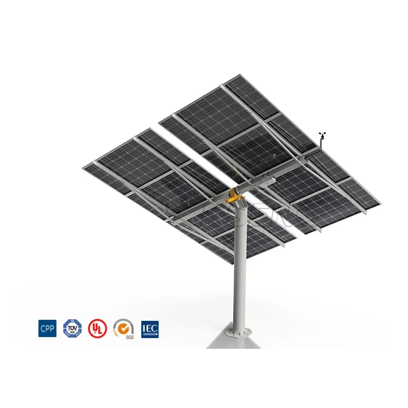 Solar Torq Tube Racking Trustworthy Single Post Tilt Solar Tracking Controller Slew Drive Solar ...