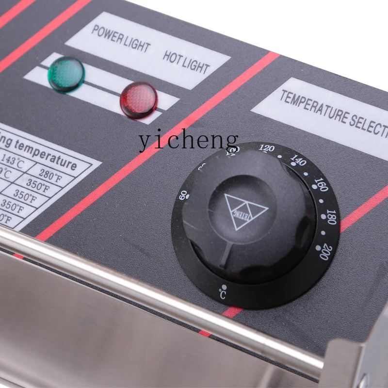 Tqh Electric Fryer Deep Frying Pan Lengthened Commercial French Fries Fried Chicken and Potato