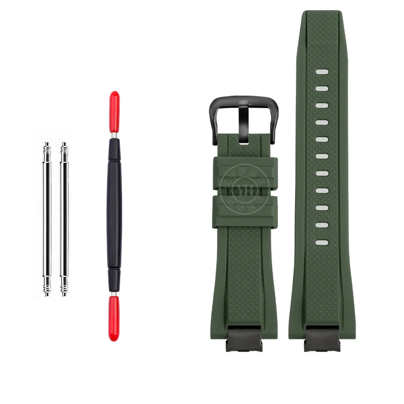 Premium Waterproof Silicone Sports Watch Band Strap - Durable Modified Rubber Design