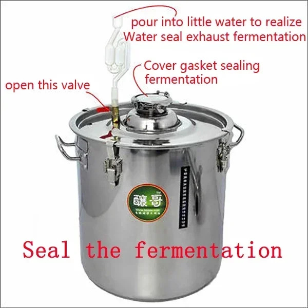 Household 25L Large Capacity Stainless Steel Wine Brewing Machine Equipment Alcohol Vodka Liquor Distiller Pot/boilers 4