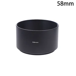 Universal Matt Black Metal Lens Hood - Premium Sunshade for Camera Lenses (Various Sizes) (58mm)