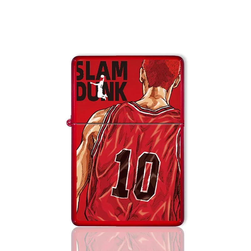 Kerosene Lighter Vintage kerosene grinding wheel lighter Japanese anime basketball flying man matte texture commemorative gift personality