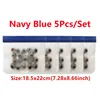 5Pcs Navy Blue