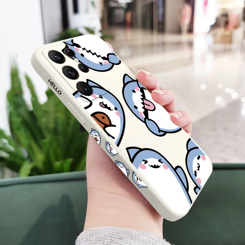 Adorable Shark-Themed Phone Case Cover