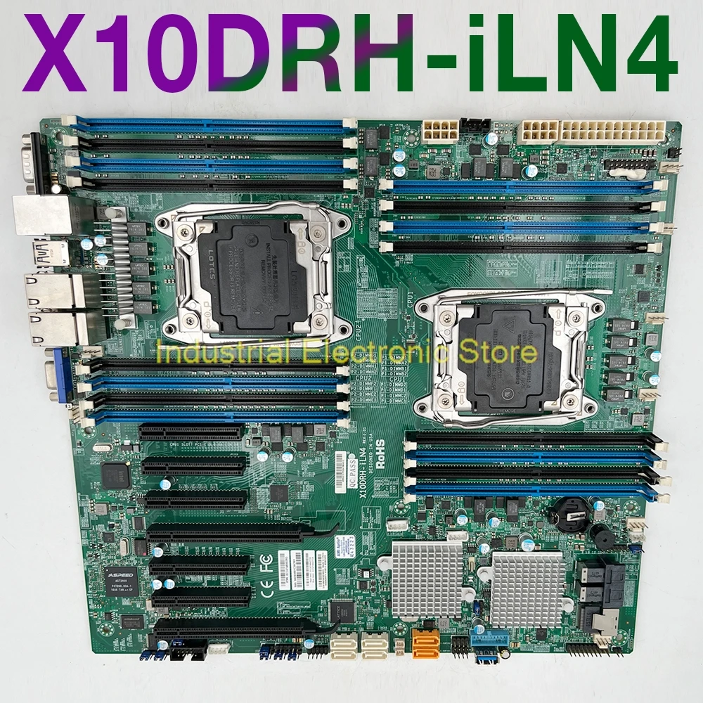 

For Supermicro Server Motherboard Support E5-2600 V4/V3 Family DDR4 IPMI 2.0 LGA2011 X10DRH-iLN4