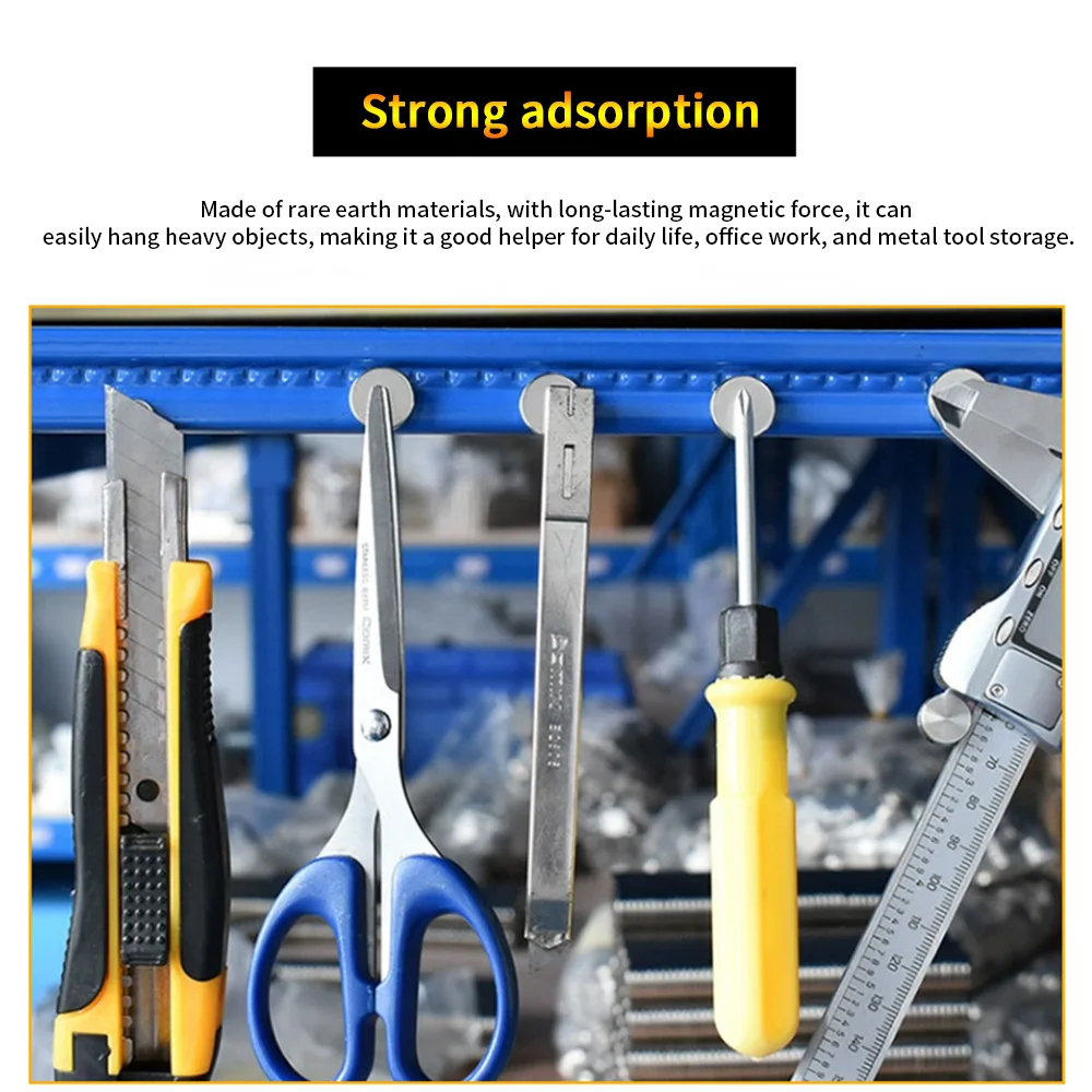 Compact and Versatile Strong Magnetic Discs for Fridge, DIY, Craft, and Educational Use