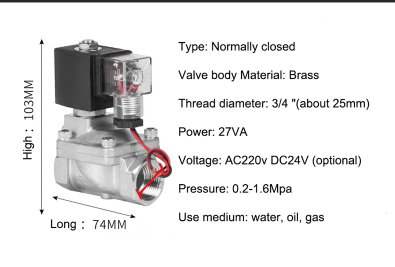 Kostenloser Versand Mit Manuelle Notfall Schalter Edelstahl Hochdruck Magnetventil DN15-50 AC220V DC24V Für Wasser Öl Luft – Detail 14