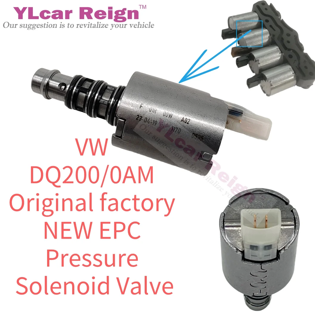 

Original 0AM DQ200 OAM 7 Speed DSG Automatic Transmission Gearbox Read Oil Pressure Adjustment Solenoid Valve for VW Golf Skoda