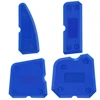 4pcs Caulking Tool Set Cement Scraper Sealant Remover for Shower Tile Grout Edge Removal Kitchen Bathroom Home Cleaning Spatula