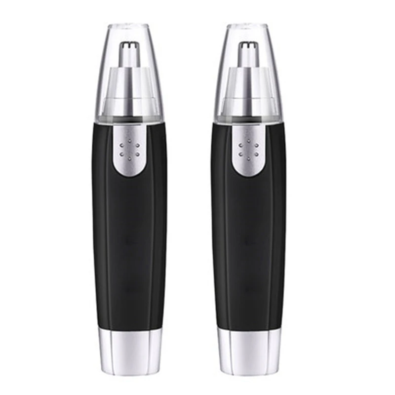 

2X New Electric Nose Hair Trimmer Ear Face Clean Trimmer Razor Removal Shaving Nose Face Care Kit For Men And Women