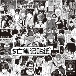 Anime Death Note Sticker Collection - Black & White Decal Set (65PCS)
