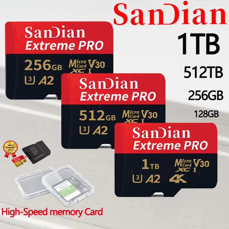 Memory Card Original Micro TF SD High Speed 256GB 512GB For Phone Table Laptop