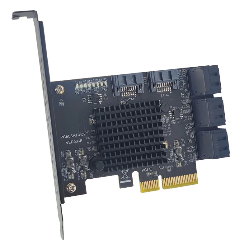 SATAカード 8ポートPCIe拡張カードなど SATA 8ポート増設 PCI Expressインターフェースカード PCI-SATA
