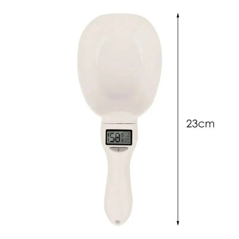 Food Scale Pet Measuring Scoop LCD Electronic Precision Weighing Tool Dog Cat Feeding Digital Spoon Scale Display Kitchen Scale 5