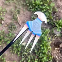 Manganese Steel Garden Weeding Loose Soil Digging Vegetable Hand Rake Gardening Hoe Root Pulling Agricultural Weed Removal Tools 1