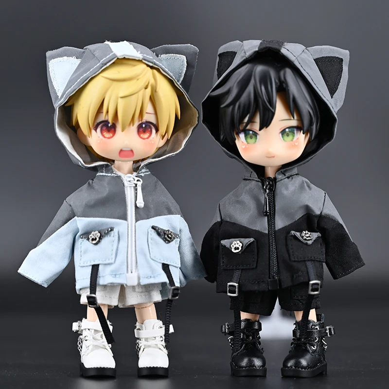 Ob11 Clothing Cool Little Monster Reflective Jacket Coat or Shorts for Obitsu11, Ymy Body, Gsc, P9, Ufdoll, 1/12BJD Doll 4