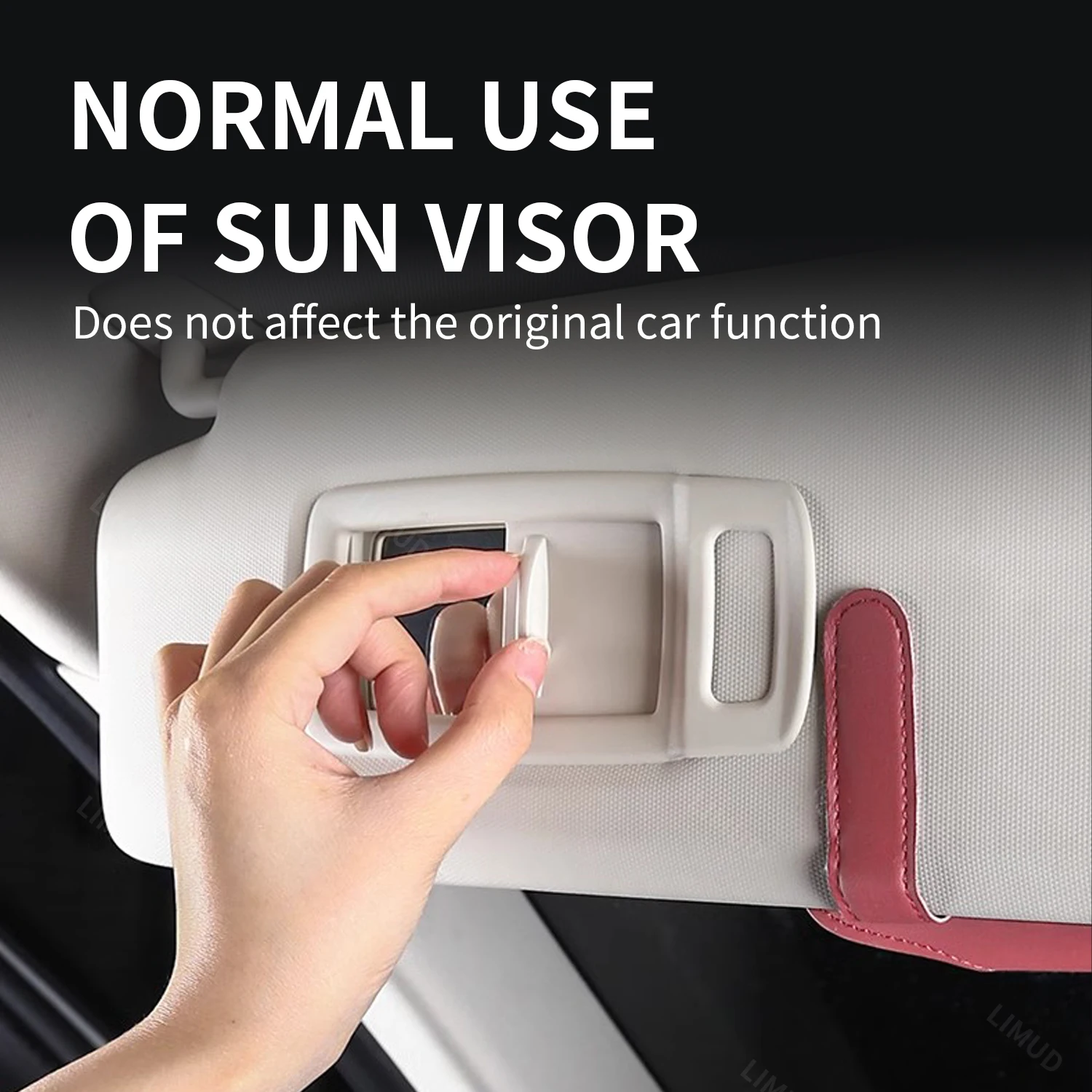 하발 H6 조리온 H9 H7 F7 조리온 프로 H3 H5 차량용 안경 클립 나파 가죽 차량용 햇빛 가리개 안경 케이스 장식