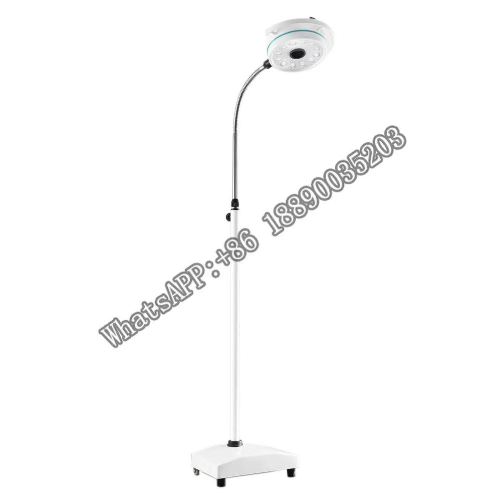 Hospital Medical 12 Holes Portable  Exam Light Stand Mobile LED Examination Lamp medical surgical examination high brightness led 12 holes wall hanging shadowless cold light lamp ent pet veterinary tattoos