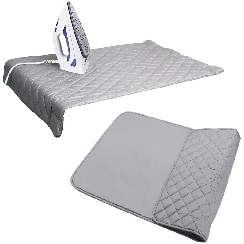 Table Top Ironing Mat Laundry Pad Portable Travel Clothes Protector Board Press Heat Blanket Iron Board Alternative Cover ironing board mat