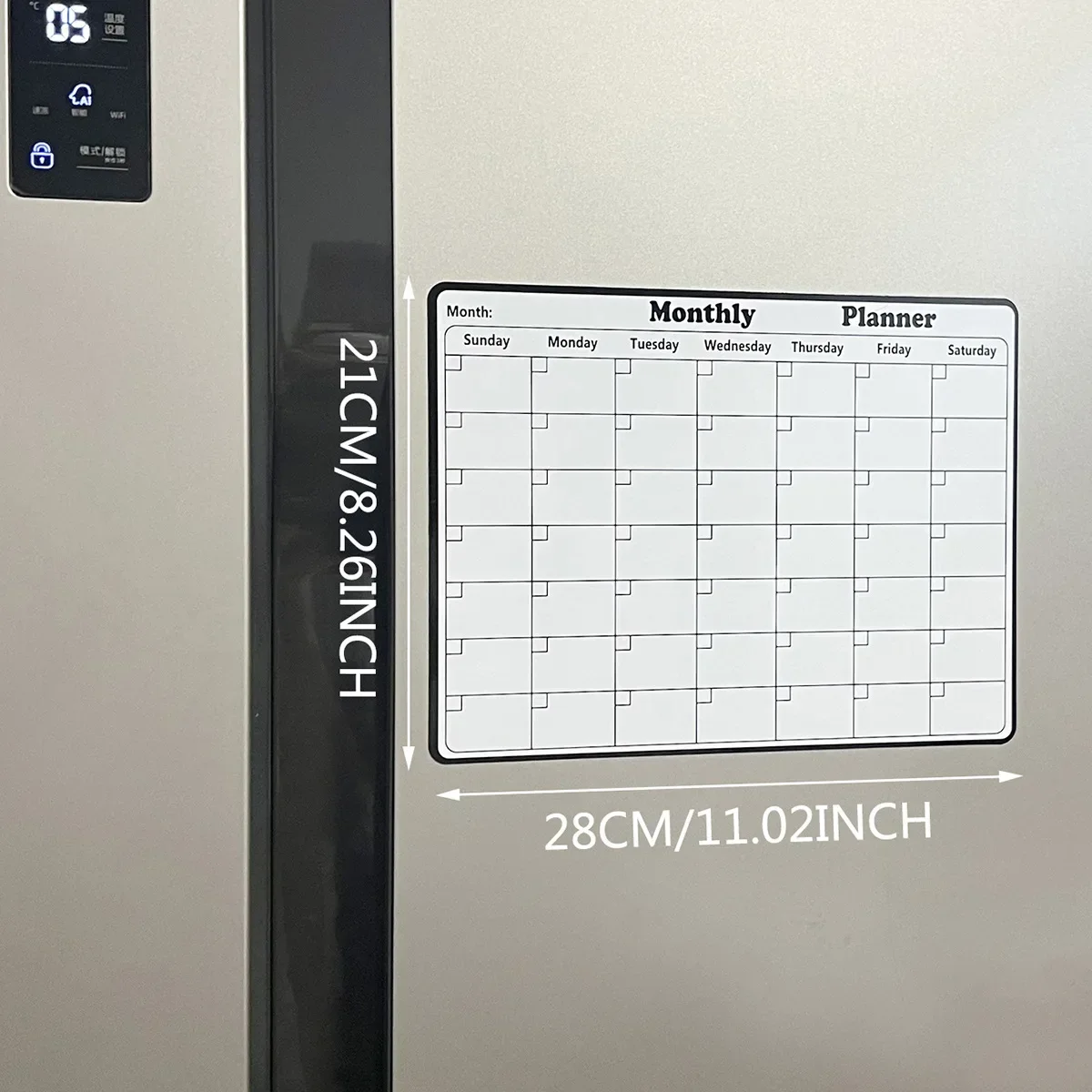 21x28cm Rewritable Monthly Weekly Planner Fridge Magnets Creative Magnetic Memo Message Boards For Refrigerators Home Decor