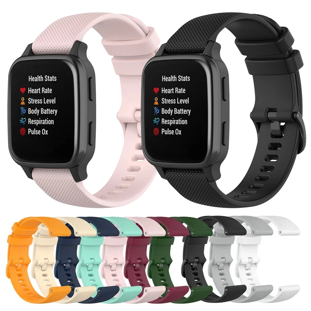 Silicone Wristband Bracelet, 20mm WatchBand Strap