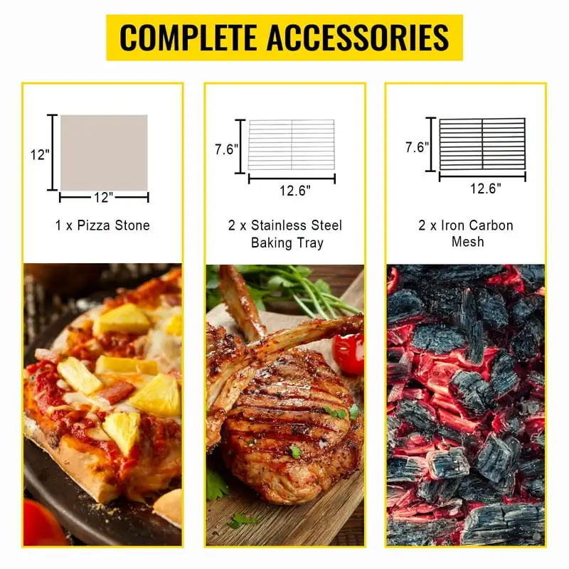 Enhance your outdoor cooking experience with high-quality BBQ grill accessories. Our collection includes the latest innovations in thermal conductivity and features an Outdoor 2-Layer Oven, perfect for baking crispy pizza.