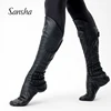 Sansha Men's Ballet Dance Boots For Professional Stage Performance Cow Leather With Elastic Side Soft Sole CB24LCO 1