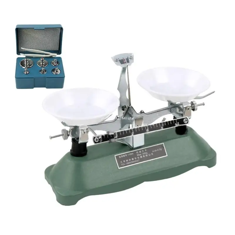 

Tray 200g/0.2g Mechanical Tray Scale with Weights Set Teaching Dropship