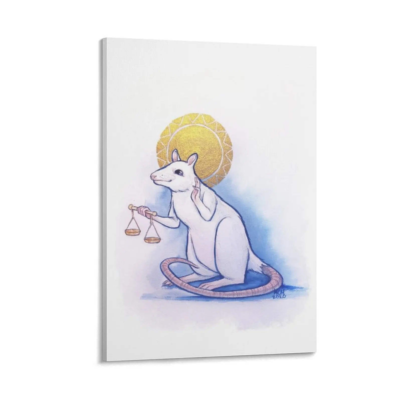 

The White Rat Canvas Painting paintings wall decor stickers & posters Decorative paintings