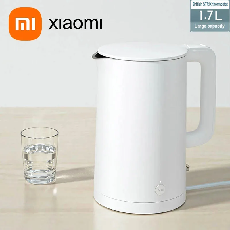 XIAOMI MIJIA Electric Kettle 1S Fast Hot Boiling Stainless Water Kettle Teapot Intelligent Temperature Control Anti-Overheat xiaomi mijia electric kettle 2 electric water kettle teapot