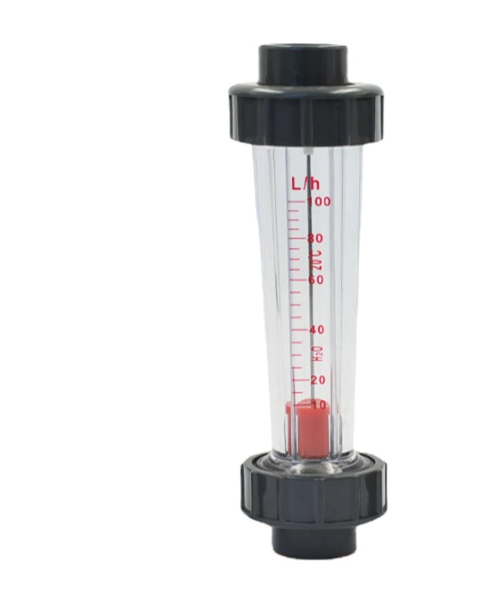 Comprimento 200 mm 60 100 160 250 400 600 1000 Lph 20 mm id Soquete Plástico Tubulação Líquido Float Medidor de Fluxo de Água Rotameter