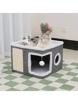 Multi-Level Cat Play House 1