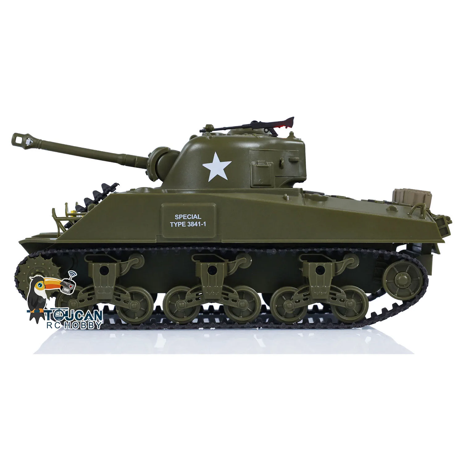 Plastic 1/30 Heng Long RC Battle Tank Sherman Infrared Combating Toy M4A3 3841-01 Remote Control Vehicle Gift 1/16 3898 TH23393 4