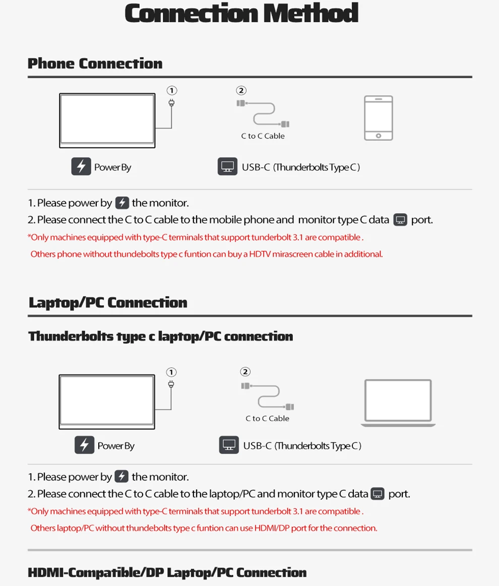 ZEUSLAP 16" 2,5K 144 Hz Tragbarer Monitor 2560*1600 16:10 100 % sRGB 500Cd/m² Reise-Gaming-Display für Laptop Switch PS4 Ps5 Xbox
