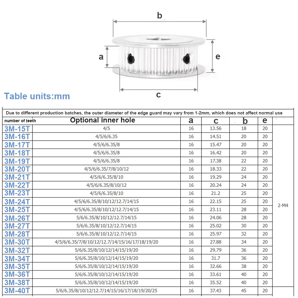 HTD 3M Pulley 12T 13T 14T 15T 16T 17T 18T 19T 3M Timing Pulley Synchronous Wheel 12Teeth 14Teeth 15Teeth Gears HTD3M Belt