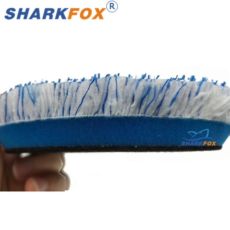 Sharkfox 3/5/6 Inch Microfiber buffing pads dual action polisher polishing pads 4