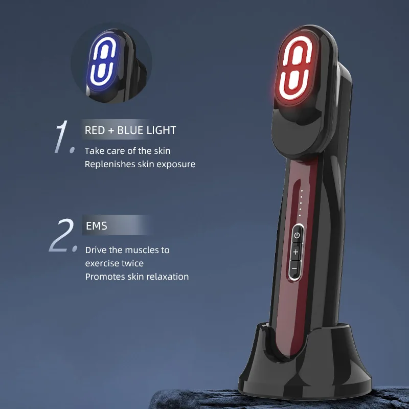 Multi functional red light electric hair care and massage device, household facial beauty and hairdressing comb, micro current