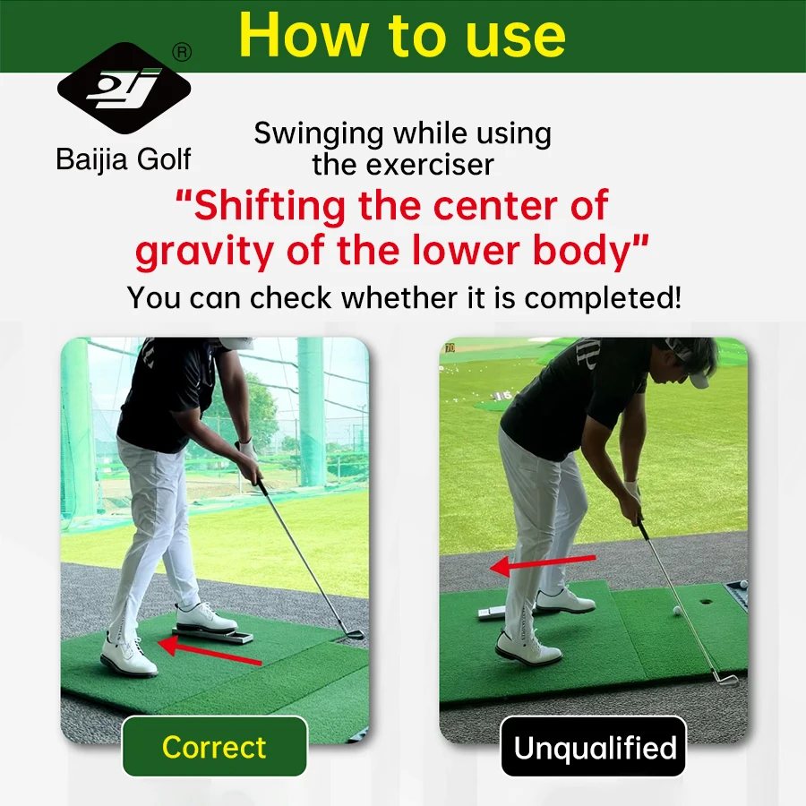 Portable Golf Swing Posture Assist Pedal Removable Golf Swing Leg Gravity Pedal Swing Correction Trainer Golf Accessories 4