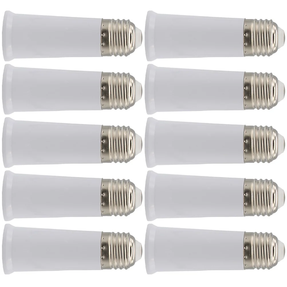 E27 Light Socket Extender Adapter Converter Extension Flexible Lamp Holder 10Pcs 2 pcs converter e27 retractable lamp head light bulb socket adapter metal extender